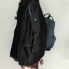 Grundlegende Jacken Frauen Frühling Langarm Feminino Outwear Lose BF Harajuku Chic Studenten Allmatch Fashion Cargo Solide Tasche 220812
