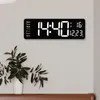 Large Electronic Wall Clock Remote Control Temp Date Power Off Memory Table Clock Wallmounted Dual Alarms Digital LED Clocks 220727158677