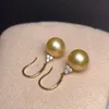 Dangle Lustre Shilovem 18k Jaune Naturel Perles D'eau Douce Boucles D'oreilles Fine Jewelry Femmes À La Mode De Mariage Cadeau De Noël Myme1010668