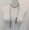 2022 Collier pendentif à longue chaîne de charme de qualité supérieure avec un design de gland en plaqué or 18 carats pour les femmes, bijoux de fiançailles, cadeau avec tampon de boîte PS7930