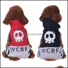 Other Pet Supplies Home Garden Dog Clothes Sports Wear Brand Animals Black Skl Jumpsuits For Yorkshire Puppies New Drop Delivery 2021 Eax1