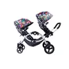 Barnvagnar tvillingbarn kan sitta och lägga ner vagnar födda multifunktion pram dubbla tvåsitsiga barnvagnar