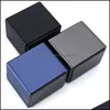 Leather Jewelry Box With Led Light For Engagement Wedding Rings Festival Birthday Ring Display Gift Boxes W0024 Drop Delivery 2021 Packing