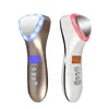 LED Hot Cold Face Skin Care Device Massagers Hammer Ultrasone Cryotherapy Facial Vibration Red Blue Light Ion Beauty Instrument