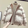 Winter Jacket Women Hooded Black Short Parkas Mujer Casual Cotton Overcoat Femme Loose Thick Warm Jackets Womens 201125