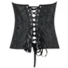 Bustiers espartilhos cintura shaper sexy steampunk preto overbust corselet trainer e roupas góticas bustiers