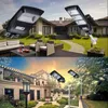 Led Solar Street Light 30W 60W 90W IP65 Radar Motion Sensor Solar Lamp With Pole Remote Control For Garden Yard