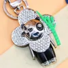 2022 Latest style key chain fashion men's and women's jewelry Car key chain inlaid with crystal diamond fashion clutch pendant