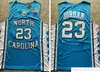 Szwy NCAA Północna Karolina Tar Heels College Basketball Jerseys Vince 15 Carter Michael 23 Jorden Cole 2 Anthony Vintage Jersey Mens Laney High