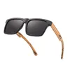 후 나무 고품질 사각형 선글라스 남자 편광 된 UV400 패션 선글라스 미러 스포츠 태양 안경 운전 220407