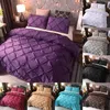Sängkläder sätter nyp veckade blommor set / us eu au storlek flera färger tillgängliga bäddar