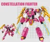 Brand Kaizhi Blocks 12 constellations fighter Transformers toys puzzle assembly small particles 1 to 2 deformation robot boy toys Star Wars building block gifts