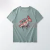 Fashion Trend Mens T Shirts High Quality Embroidery Womens Tees Couples Short Sleeve Heart Print Tops Size M-2XL