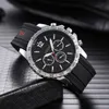 Berömda varumärkesur för män Luxury Big Dial Male Watch Silicone Band Quartz Wristwatches Sport Clock Hifig Reloj Hombre 220517