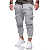 Pantalones casuales hombres hip hop joggers nuevo lápiz masculino sólido multibolsillo s jogging talla grande xl j220629