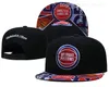 Koszykówka Snapback Hats Summer Sun Estront Sport Cap Jaden Ivey Cade Cunningham Killian Hayes Dzianinowany kapelusz Drużyna Black Blue Red