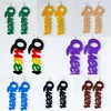 Queen Dangle arocks Wood Africa Hollow Out Out Out Colorful Contring Orger Barty African Afro Afro Jewelry Wooden DIY Ear Rings 8 Colors 292