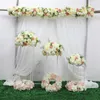 35/45 / 50cm Silk Rose Hydrangea Peônias Artificial Flower Ball Centerpieces Party Wedding fundo decoração mesa floral bola 220406