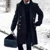 Hommes Laine Mélanges Trench-Coat D'hiver Pour Hommes Mode Hommes Vestes Version Veste Artificielle Doublar Chaud Laine Jacke T220810