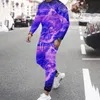 Männer Trainingsanzüge Männer 3D Gedruckt Mode Langarm T-shirt Set Für Männer Stil Freizeit Männliche Benutzerdefinierte Jogger Sets street Hip Hop