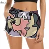 Cloocl Women Shorts Piękne Polinezja Streszczenie Sztuka 3D Wzór drukowane szorty fitness Modna odzież żeńska plażowa W220616