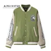Jaqueta de beisebol de bordado de flocagem original Homens e mulheres Match Match Oversize Windbreaker Bomber Jacket Loose Hip Hop Coat T220728