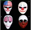 Gros PVC Halloween masque effrayant Clown masques de fête Payday 2 pour mascarade Cosplay masques horribles P072610