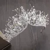 Cabeças de cabeça Luxuros Acessórios de casamento de prata dourada 3 peças Coroas Brincos sem pescoço para jóias de noiva Moda de jóias Rhinestone Birthday CrownHead