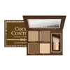 COCOA Contour Kit Highlighters Palette Nude Color Cosmetics Face Concealer Makeup Chocolate Eyeshadow with Contour Buki Brush5530155