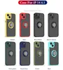 Car Magnetic Ring Holder Phone Case TPU Bumper Cover for iPhone 14 Pro Max 13 Mini 12 Samsung S22 S21 FE Note 20 Ultra A13 A33 A53 A73 5G A21S Moto G Stylus 2022 Edge