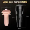 Erotisk manlig avsugning Masturbator Cup Pussy Automatiska Oral Sexy Machines Toys For Men Stimulate Glans Vibrator Pocket Massager Shop