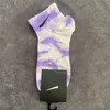 2022 Nieuwe Tie Dye Socks Men and Women Short and Medium Tide Socks Color Sports Cotton Sock 4B