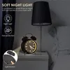 4 polegadas Twin Bell Alarm Clock Metal Frame 3D Dial com Bateria de Luminária Tabela de Desk para Casa e Office 220426