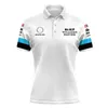 T-shirts Été Nouvelle chemise F1 Racing Suit Williams Benz Team T-shirt Polo Revers Salopette Femmes Polos Tops 5xl2 Shorts 92yt