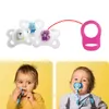 Pacchetto di 5 colori Multi Colors Silicone Baby Dummy Pacifier Clip Adapter per gli anelli di mamma Nuovi