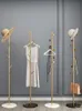 Clothing & Wardrobe Storage Iron Floor Coat Rack Marble Elegant Bedroom Household Clothes Modern Cloakroom Simple Metal ShelfClothing