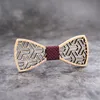 Mahoosif cep kare mendiller ahşap bowtie manşetleri erkekler için set iş kıyafeti hanky neckwear ahşap kravatlar eğik bağları 220812