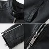 DiMusi Men's Pu Zipper Jackets Casual Mens Vintage Moto Faux Leather Motorcykeljackor Fashion Jaqueta de Couro Masculina 220816