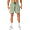 lu-17 Shorts Masculino Verão Solto Correndo Calça Fitness Leve Respirável Secagem Rápida Roupa Interior Moda Casual Esportes Capris Roupas de Academia