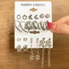 Hoop Huggie Модный серебряный цвет серьги для змеи, набор для женщин геометрический длинная кисточка, щедрости Jewelryhoop Kirs22