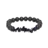 Натуральный драгоценный камень браслет нерегулярные кристаллические чипсы Quartz Amethyst Beads Bracelets Bangles for Women