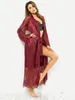 Robes de linger de lingeria feminina Robes de banheira de roupão feminino conjunto de dama de honra Tops Silk for Womenwomen's