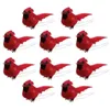 Christmas Decorations Pcs Cardinals Artificial Red Bird Tree Pendants Lifelike For Holiday PartiesChristmas