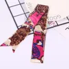 Seide Kleine Frauen Mode Schal Haar Tasche Griff Dekoration Krawatte Multifunktions Hand Band Gedruckt Luftschlangen