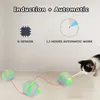 BENTOPAL-- Smart Cat Interactive Toy Balls Automatic Interact Rolling Cat Ball Self Rotating Pet Cat Balls USB Rechargeable 220423