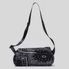 Shoppingväskor Casual Paisley Mönster Kvinnor Bröstpåse Chic Lady Midja Sommarstrand Kanfas Bälte Bohemian Printing Travel Sac 220318