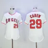 Throwback 1982 1985 Honkbal Retro 29 Rod Carew Jersey Heren Vintage Teamkleur Zwart Rood Wit Grijs All Stitched Pullover Flexbase Cool Base Retire Topkwaliteit in de uitverkoop