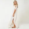 Women's Swimwear Swimsuit Cover Up Womens Pareo Beach Cardigan Sarong Cape Female Tunic Cotton Embroidered Sun Sexy Polyester SolidWomen's