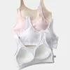 Soutien-gorge de sport en coton pour filles, 95% coton, gilet doux et respirant, débosselage, soutien-gorge d'entraînement pour adolescents, L220726