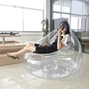 Camp Furniture Transparent Inflatable Chair Sofa Blow Up Couch Camping Single Outdoor Music Festival Bed Cafe SeatCamp